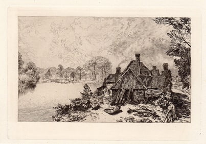 Alfred Dawson Pangbourne 1884 etching