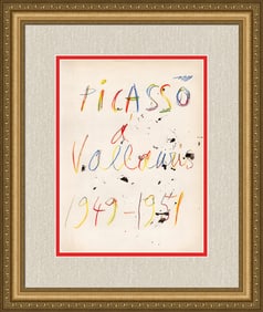 1952 Pablo Picasso Vallauris Lithograph Framed