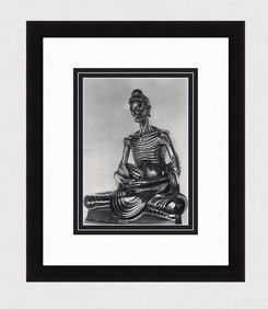 Hoyningen-Huene Fasting Buddha Statue of Enlightenment 1930's photogravure
