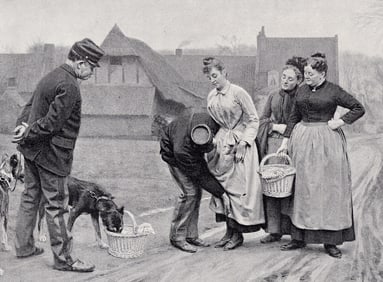 Remy Cogghe 1800s Antique Print At The Frontier SIGNED Framed COA