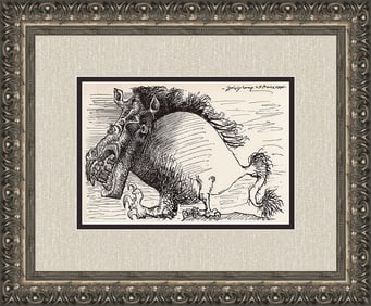 1935 Pablo Picasso Composition Lithograph Framed