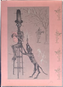 Joan Ponc 1976 Lithograph Gos 2 Signed Numbered