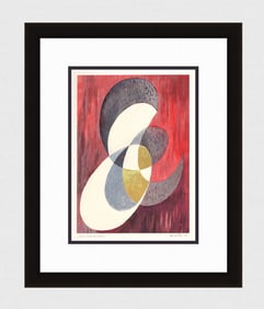 Mathis Original Gouache Dominant White Framed Swiss