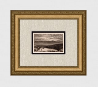 John Lloyd Warden Page Cranmere Pool, Dartmoor 1889 etching