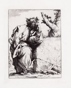 Jusepe de Ribera The Poet 1880 etching