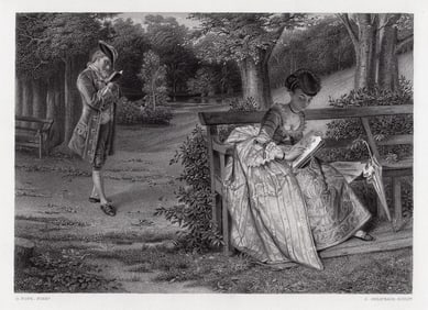 Gustav Pope 1872 engraving Accident or Design? signed