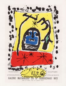 Joan Miro Sculptures lithograph signed