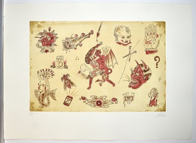 Dr. Lakra Original Color Lithograph Signed and Numbered Ltd. Ed. 50