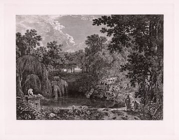 William Woollett Solitude 1889 etching