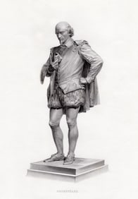 John Quincy Adams Ward Shakespeare 1878 engraving