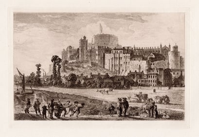Paul Sandby Windsor Castle in the Eighteenth Century 1885 etching