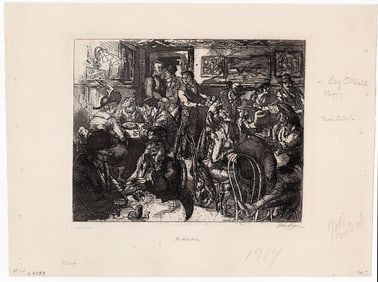 John Sloan Original Etching Hell Hole Signed Numbered