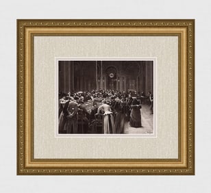 Jean Beraud 1800s Antique Print At Monte Carlo Framed Signed