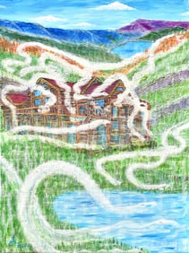 Arthur Kinslow Orginal Painting Ominous Fog 30 x 40