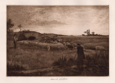 Henry Macbeth Raeburn Spanish Shepherd 1892 etching