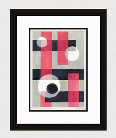 Mathis Original Gouache Slightly moved Centre Framed Swiss