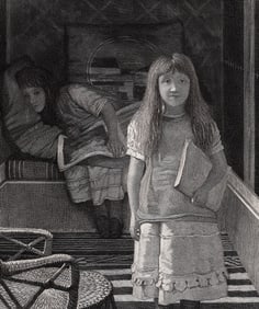 LAWRENCE ALMA-TADEMA 1800s Etching This is our Corner SIGNED FRAMED