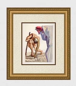 1960 Salvador Dali Blossoming Valley Authentic Woodcut