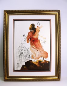 Dali Biblia Sacra 1967 Peter's Confession Framed Lithograph