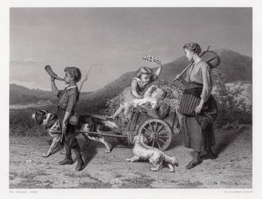 Theodore Gerard A Triumphal Procession 1872 engraving