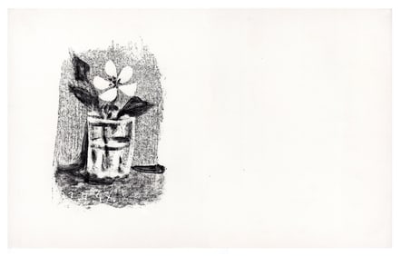 Pablo Picasso Lithograph Flowers in a Glass