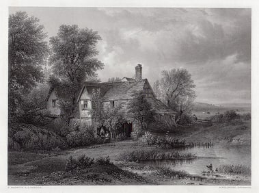 Patrick Nasmyth In Old Hyde Park 1853 engraving