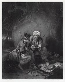 Sir William Allan Arabs Dividing Spoil (Tartar Robbers Dividing Spoil) 1850 engraving
