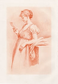 George Dunlop Leslie The Love-Letter 1881 print