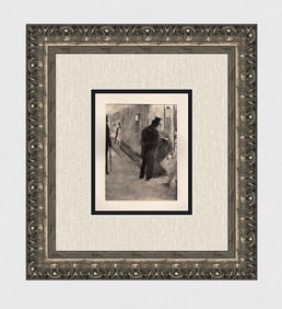 1938 EDGAR DEGAS Etching Ludovic Halevy & Madame Cardinal Framed LIMITED