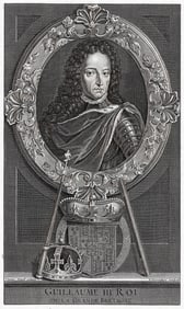 Adriaen van der Werff 1697 Engraving King William III Framed