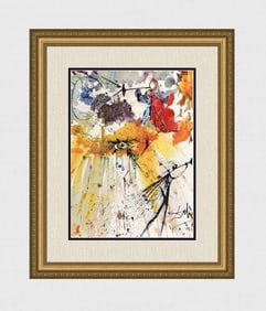 Salvador Dali 1967 Original Biblia Sacra Judith Lithograph Framed