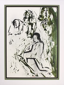 Salvador Dali Ressurection 1967 Original Lithograph Framed