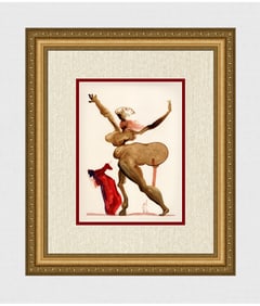 1960 Salvador Dali Treacherous Authentic Woodcut