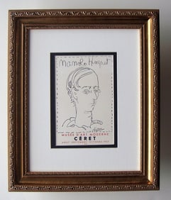 Pablo Picasso 1959 lithograph Manolo Hugnet signed