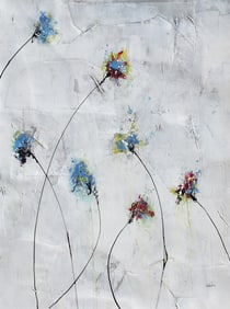 Joshua Schicker Mixed Media Painting Honey and Dream III 30 x 40 inches