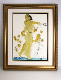 Dali Original Biblia Sacra Waters Trembled Framed Lithograph