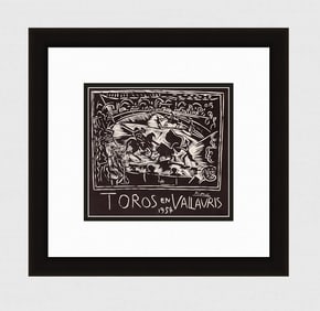 1959 Pablo Picasso Toros en Vallauris lithograph signed