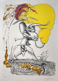 Salvador Dali Pantagruel Lithograph Signed Limited Framed