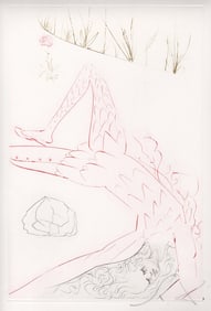 Salvador Dali Tristan Etching Signed Limited Framed