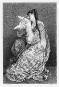 M. Auguste Boulard Sr. The Prisoner 1878 engraving