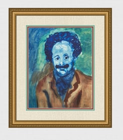 1963 Pablo Picasso Pochoir "The Painter Juner" Limited Bleus en Barcelone