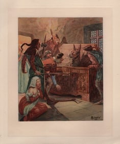 Edmond MALASSIS Engraving The Donkey Show FRAMED Signed Limited