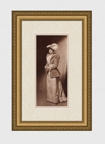 Carolus-Duran 1800's Antique Print 19th Century Parisienne Signed Framed