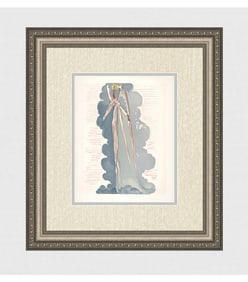 1960 Salvador Dali Angel Authentic Woodcut