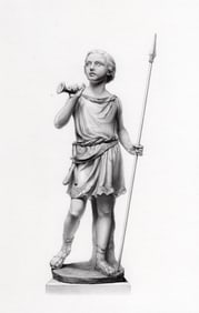 1800s MARY THORNYCROFT Historical Engraving The Hunter Prince Arthur FRAMED