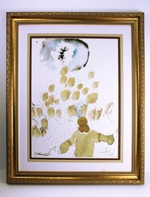 Dali Approaching God 1967 Original Framed Lithograph