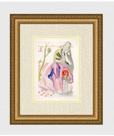 1960 Salvador Dali Source Authentic Woodcut