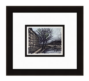 Bernard Buffet L'Isle Saint Louis 1967 lithograph