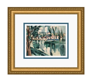 Maurice de Vlaminck La Seine a Chatou 1958 Lithograph Signed