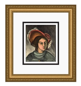 1958 Maurice de Vlaminck Portrait de Madeleine lithograph signed